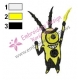Yellow Plankton SquarePants Embroidery Design